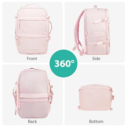 Fmeida 개인 물품 여행 가방 비행 승인 언더시트 휴대용 백팩, 핑크, 더플 백팩 - color: 핑크, size: 스몰