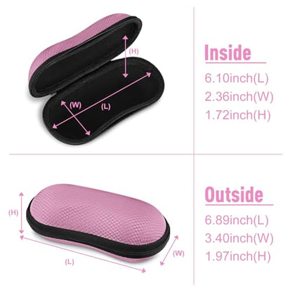 FINTIE Sunglasses Case, Hard EVA Shell Shockproof Sport Glasses Case - color: Pink