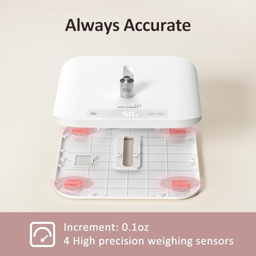 GROWNSY Digital Baby Scale & Pet Scale Up to 330 lbs, White - color: White
