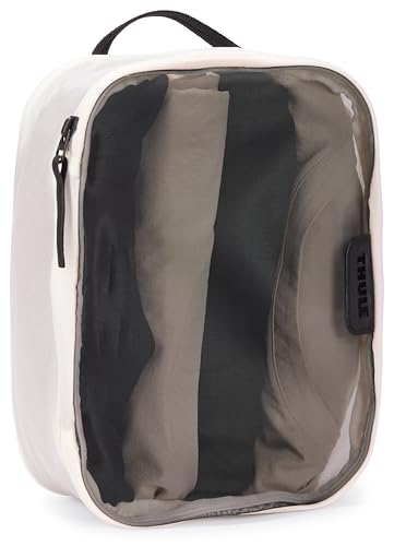 Thule Packing Cube, Size Small, Transparent Fabric, Organize Essentials, Easy to Pack, YKK Zippers - color: WHITE, size: Small, style: Single