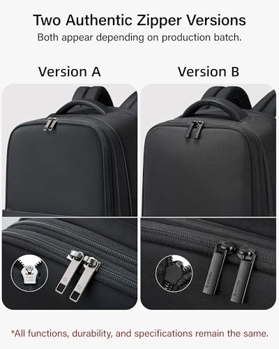 Hanke Expandable Travel Backpack 16 Inch, Full-Open Laptop Backpack, Black - color: Black, size: 16 Inch