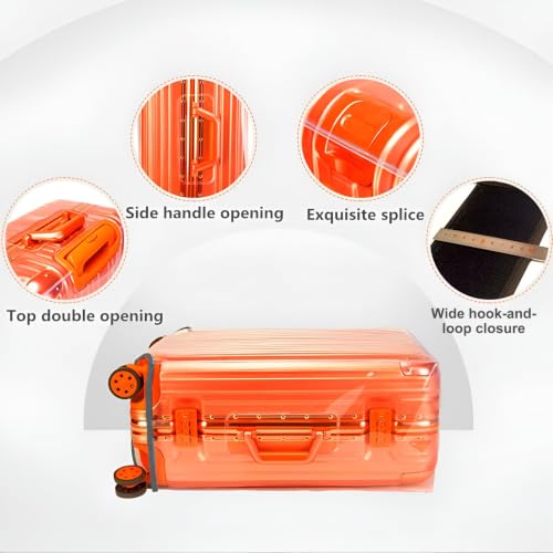 32 Inch Carry On Luggage Covers for Suitcase TSA Approved - color: Full Clear, size: XXL (32-33 Inch Suitcase)