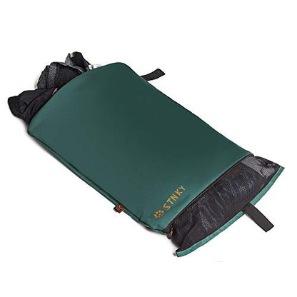 STNKY Bag Pro - 여행, 요가, 헬스케어, 체육관 키트, 세탁용 지퍼, 손잡이 및 내부 메시 백이 있는 세탁 가방(표준, 포레스트 그린) - color: 포레스트 그린., size: Standard