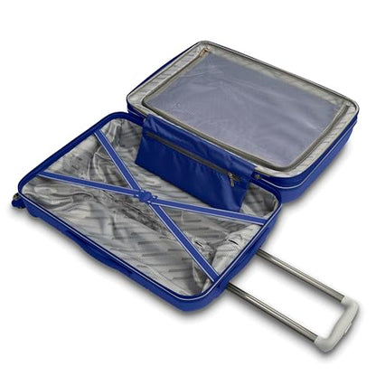 American Tourister Stratum 2.0 Hardside Expandable Luggage with Spinners | Sapphire Blue | 3PC (CO/MED/LG) - color: Sapphire Blue, size: 3-Piece Set (Carry on/Medium/Large)