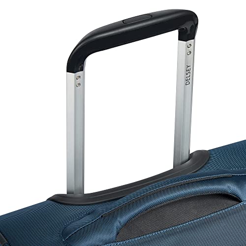 DELSEY PARIS Sky Max 2.0 Softside Expandable Luggage with Spinner Wheels, Blue, Carry-on 21 Inch - color: Blue, size: Carry-on, 21 Inch