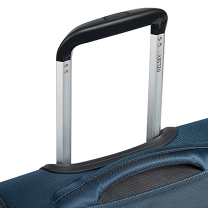 DELSEY PARIS Sky Max 2.0 Softside Expandable Luggage with Spinner Wheels, Blue, Carry-on 21 Inch - color: Blue, size: Carry-on, 21 Inch