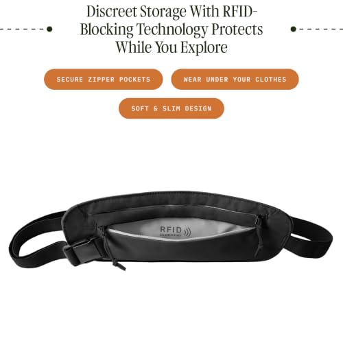 Eagle Creek Undercover RFID Money Belt, Black - color: Black