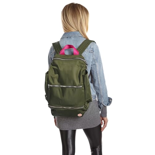 shortyLOVE Boxer Large Travel Backpack, Army Green - color: Army Green