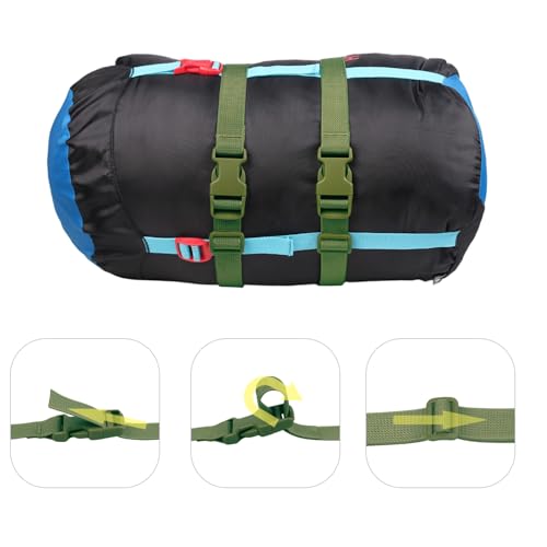 XTACER 1 Inch Molle Backpack Accessory Strap Luggage Straps Cover Strap Sleeping Bag Strap with Buckle (Green, 40) - color: GREEN, size: 40 Inches