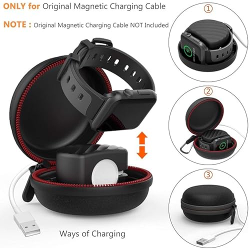 HALLEAST Travel Case for Apple Watch Charger, Portable Carrying Holder - size: 38/40/41mm