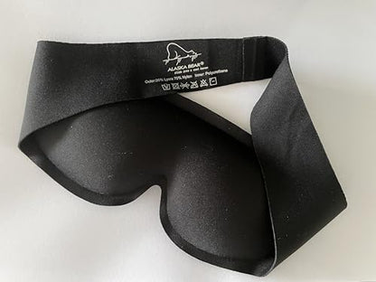 Sleep Eye Mask for Petite Face Small Head, Strapless Eye Mask, Non-Adjust - color: Eclipse_buckle Free