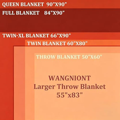Soft Pure Wool Fall Throw Blanket, Lightweight Warmth, 55"x83" - color: Maple Forest, size: Standard (1.5 lbs)