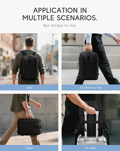 40x30x20cm Travel Bag Personal Item Ryanair Approved Backpack, Grey | Expandable to 40x30x25cm Carry On Underseat with USB Charging Port for Men Women - color: Grey