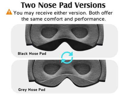 YFONG Sleep Mask for Side Sleeper Women Men, Soft Breathable Bamboo Viscose - color: Dark Gray