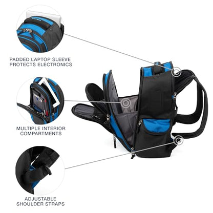 Travelpro Bold Softside Checked Medium Luggage & Backpack Set, Blue/Black - color: Blue, size: Medium