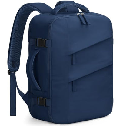 Capolo Travel Laptop Backpack Women Men Personal Item Weekender Travel Bag - color: Navy Blue, size: Small
