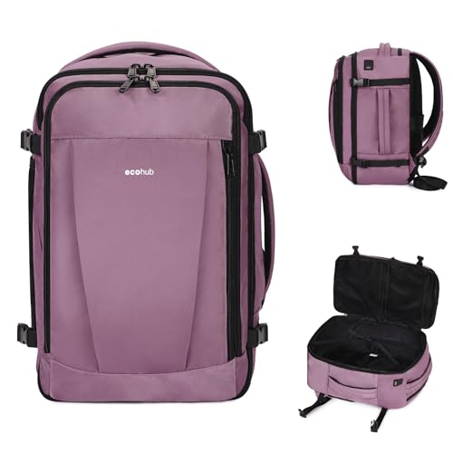 ECOHUB Travel Backpack 18x14x8 Frontier Airlines Personal Item Bag Pink - color: Pink, size: 18 inch