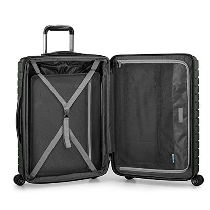 Traveler's Choice Archer Polycarbonate Hardside Spinner Luggage Set, Tie Down Straps, Green, 3-Piece - color: Green, size: 3-Piece Set