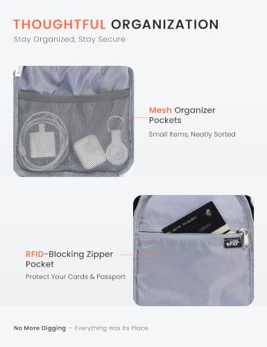 SKYSPER Sling Bag RFID Cross Body Bag Anti Theft Crossbody Backpack Travel Shoulder Daypack(Black) - color: Black