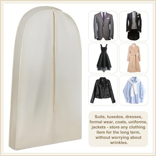 Acid Free Cotton Garment Bag Dress Suit Storage 1 Pcs 42 Inch - size: 42 Inch