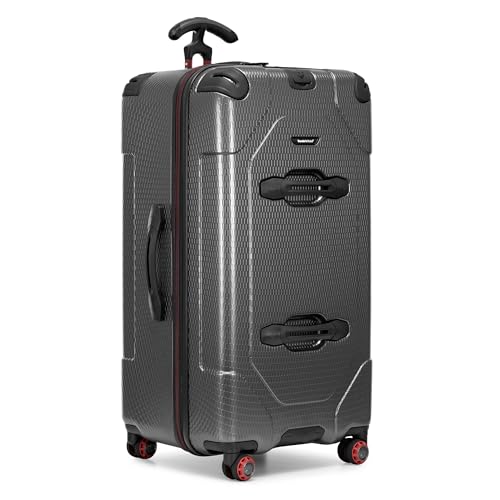 Traveler's Choice Maxporter II Polycarbonate Hardside Trunk with Spinner Wheels, Gray, 31-Inch Large Trunk - color: Gray, size: 31-inch Large Trunk