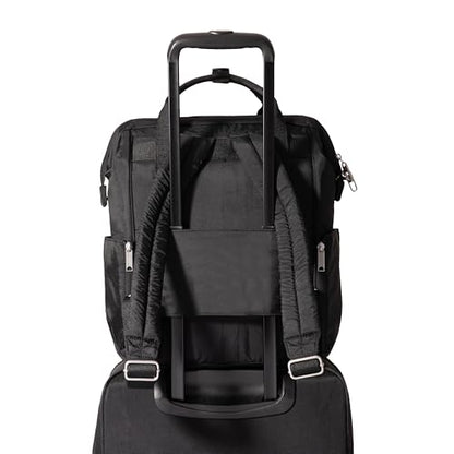 Baggallini Securtex Anti-Theft Windsor Backpack for Travel, Work & College, RFID & Locking Zipper, Up to 16" Laptop - color: French Navy
