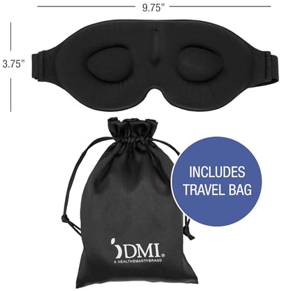 DMI Contoured Cloud Rejuvenation Sleep Mask | Zero Pressure | Game-Changing Comfort | 3D Eye Masks for Sleep | Adjustable Strap, Breathable & Soft, 100% Blackout Technology