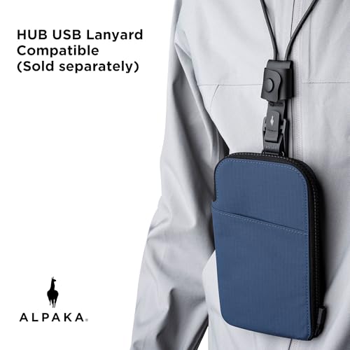 ALPAKA Zip Travel Wallet RFID Blocking Passport Holder Blue - color: Blue
