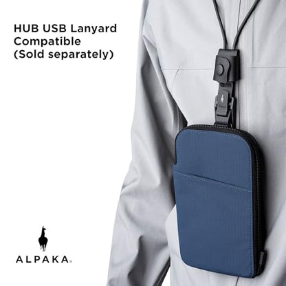 ALPAKA Zip Travel Wallet RFID Blocking Passport Holder Blue - color: Blue