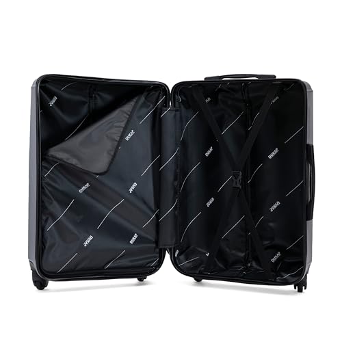 DUKAP DISCOVERY 32-Inch Extra-Large Hardside Spinner Luggage Lightweight - color: Silver, size: 32 Inch
