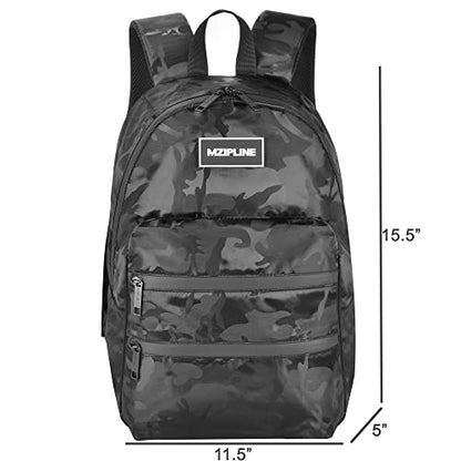 Mini Backpack Bag-Smell Proof-USB Charging Port Daypack Travel bags With Carbon Lining for Men & Women Travel (Camouflage Black) - color: Camouflage Black