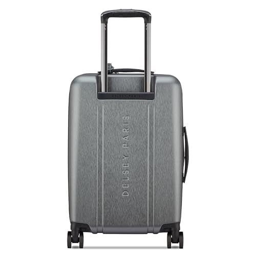 DELSEY PARIS Cadence, 20 Inch Carry-On Hardside Luggage, Silver - color: Brushed Silver, size: Carry On 20 Inch