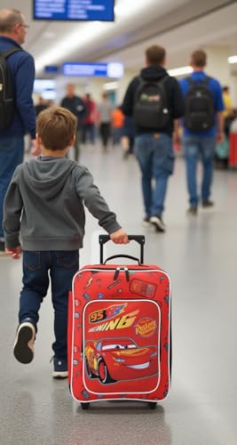 Fast Forward Cars Luggage 16" Soft Side Wheeled Pilot Case- Rolling Suitcase 16x12x5 - color: Cars 16"