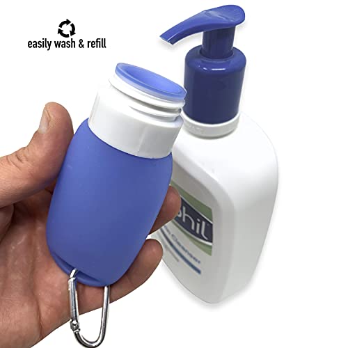 Cruise On Silicone Travel Bottle Set, TSA-Approved, Leak-Proof, 4-Piece