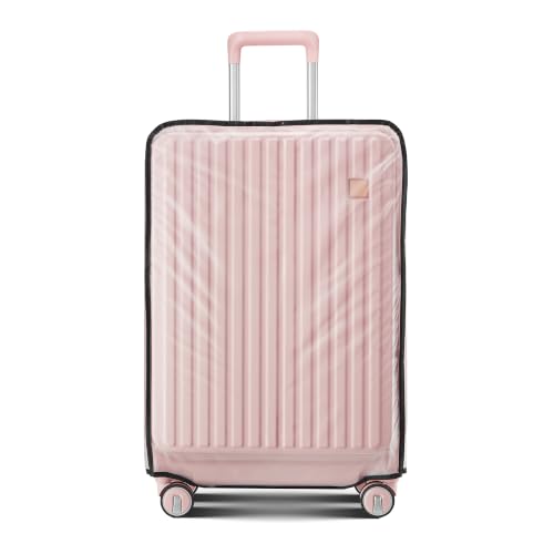 TRAVELEO 4 Piece Expandable Hardshell Pink Luggage Sets with Spinner Wheels, Lightweight Travel Suitcase Set with TSA Locks, 20 inch Carry On for Women (Blush Pink, 3 Piece Set) - color: Blush Pink, size: 3 Piece Set