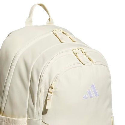 adidas Amplifier School Backpack 27L - color: Warm Vanilla Yellow/White/Regular