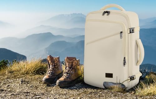 MATEIN Large Backpack for Travel Flight Approved, 45L Carry on Backpack - color: Light Beige, size: XX-Large