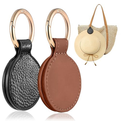 Niveaya Magnetic Hat Clip for Travel on Bag - 2 Pcs, Strong Magnet Hook - color: Black&brown