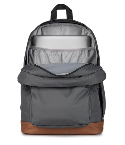 JanSport 34L Cool Backpack – 15-inch Laptop Sleeve, Smokey Grit | Ergonomic Straps, Waterbottle Pocket, Campus Weekender Travel Rucksack - color: Smokey Grit