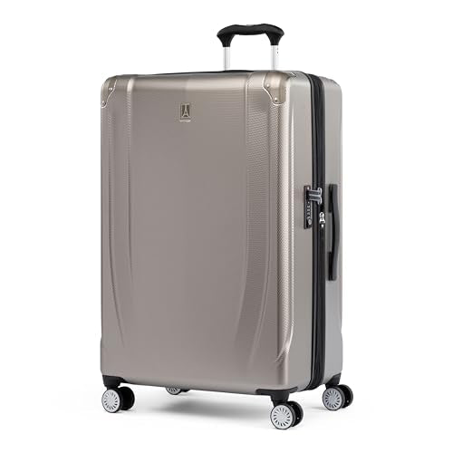 Travelpro Pathways 3 Hardside Checked Luggage Suitcase, Beige, 28-Inch - color: Champagne, size: Checked Large 28 Inch