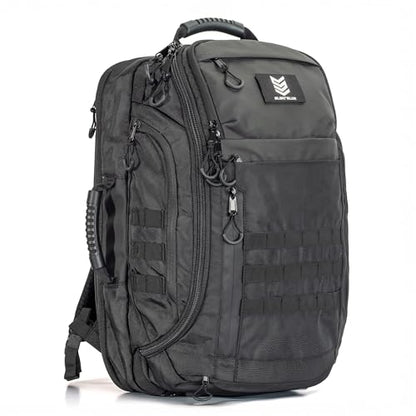 CARGO 48L Travel Backpack for Men, Structured Frame Holds Its Shape Loaded, 13 Zippered Compartments, Dual 17 Inch Laptop and Monitor Bays, Clamshell 3 Day Pack, 5.2 lb Empty