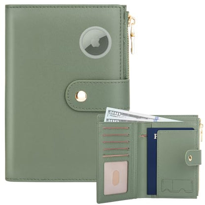 Passport Holder for Travel RFID Blocking Passport Wallet Cover - color: Dark Green