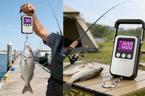 Digital Hanging Scales Luggage Scale 132lb 60kg Fishing Fish