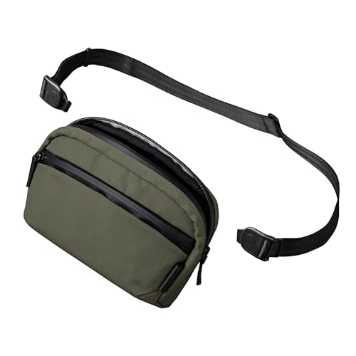 ALPAKA Flight Sling Crossbody Sling Bag For Men Women Daily Carry | Detachable Shoulder Strap, YKK Aquaguard Zippers, Weatherproof Fabric, MOD Key Tether - color: Green-1l-axoflux 210d
