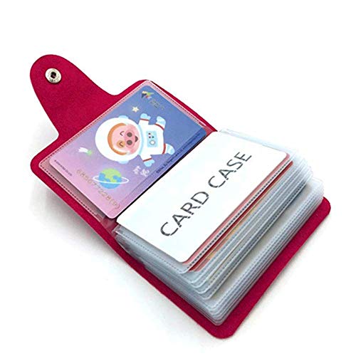 K Y KANGYUN Unisex Small Leather Credit Card Holder - 2 Pack (Redk&Brown)… - color: Red&Brown