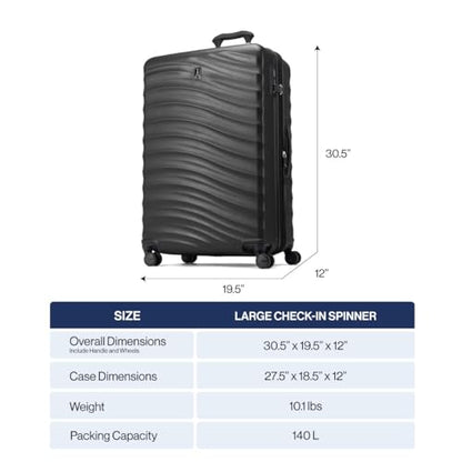 Travelpro Maxlite Air V2 Hardside Expandable Checked, Black, 28-Inch - color: Black, size: Checked Large 28-Inch