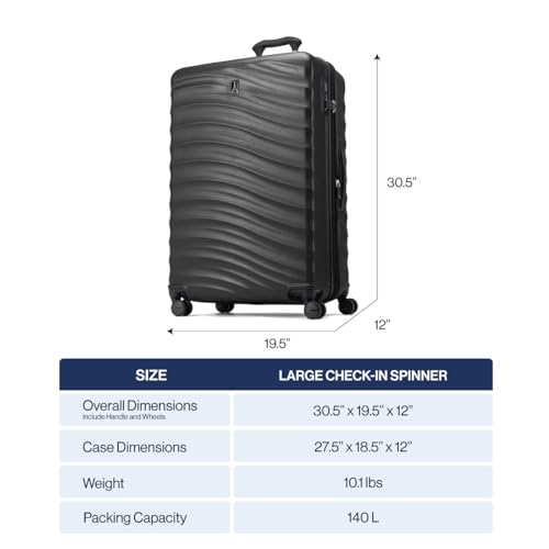 Travelpro Maxlite Air V2 Hardside Expandable Checked, Pink, 28-Inch - color: Pink, size: Checked Large 28-Inch