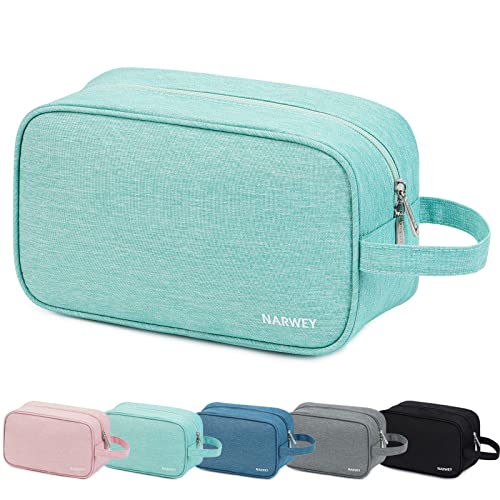 Narwey Travel Toiletry Bag for Women, Dopp Kit Men, Bathroom, Medicine Bag - color: A-Mint Green