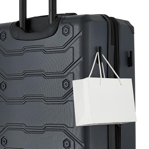 Wrangler ATG Trailway Expandable Hardside Luggage, Jet Black, 22" Carry-On - color: Jet Black