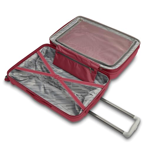 American Tourister Stratum 2.0 Expandable Hardside Luggage with Spinner Wheels, Radient Raspberry, Carry-on - color: Radient Raspberry, size: 20-Inch Carry-On